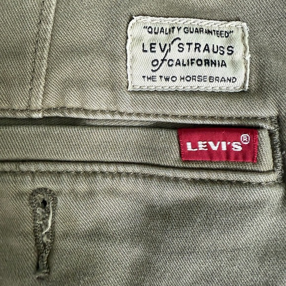 Levi’s XX Chino Standard Taper Pants W32 L30 Olive Green Casual Workwear - Picture 2 of 12